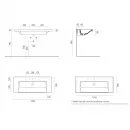 Раковина 120x50 см GSI Norm 8626111