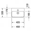 Раковина 45x32 см Duravit ME by Starck 0719450000