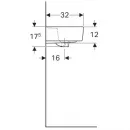 Раковина 45x32 см Geberit Renova Plan 272145000