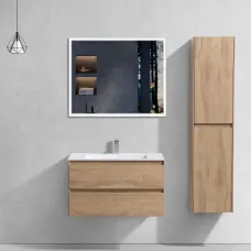 Комплект мебели натуральный дуб 80 см Vincea Luka VMC-2L800NO + VCB-13800W + VLM-3VN800