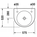 Раковина 57,5x52 см Duravit Architec 0449580009