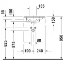Раковина 43x30 см Duravit ME by Starck 0723430000