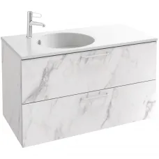 Тумба белый мрамор 100 см Jacob Delafon Odeon Rive Gauche EB2524-R6-NR4