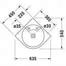 Раковина 45x45 см Duravit Architec 0448450000