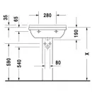 Раковина 60x45 см Duravit Starck 3 0300600000