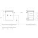 Тумба Stucco Cemento 49,2 см BelBagno Pietra PIETRA MINI-500-2C-SO-SCM