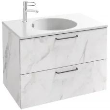 Тумба белый мрамор 80 см Jacob Delafon Odeon Rive Gauche EB2522-R9-NR4