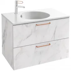 Тумба белый мрамор 80 см Jacob Delafon Odeon Rive Gauche EB2522-R7-NR4