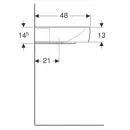 Раковина 100x48 см Geberit Renova Plan 125100000