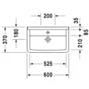 Раковина 60x37 см Duravit Starck 3 0301600000