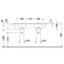 Раковина 130x49 см Duravit ME by Starck 2336130000
