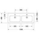 Раковина 130x49 см Duravit ME by Starck 2336130000
