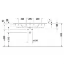 Раковина 123x49 см Duravit ME by Starck 2336120000
