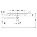 Раковина 123x49 см Duravit ME by Starck 2336120000