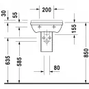 Раковина 45x32 см Duravit Starck 3 0750450000