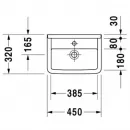 Раковина 45x32 см Duravit Starck 3 0750450000