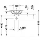 Раковина 45x32 см Duravit Viu 0733450041