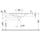 Раковина 103x49 см Duravit ME by Starck 2336100000