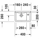 Раковина 40x26 см Duravit Starck 3 0751400000
