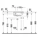 Раковина 40x26 см Duravit Starck 3 0751400000