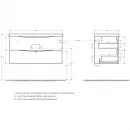 Тумба Bianco Lucido 96,4 см BelBagno Marino MARINO-CER-1000-2C-SO-BL-P