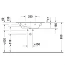Раковина 83x49 см Duravit ME by Starck 2336830000