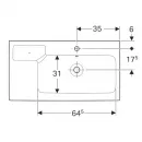 Раковина 90x48,5 см Geberit iCon 124195000