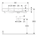 Раковина 90x48,5 см Geberit iCon 124195000