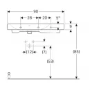 Раковина 90x48,5 см Geberit iCon 124190000