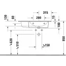 Раковина 83x49 см Duravit ME by Starck 2346830000