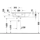 Раковина 83x49 см Duravit ME by Starck 2345830000