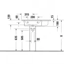 Раковина 83x49 см Duravit ME by Starck 2345830000