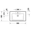 Раковина 80x48 см Duravit D-Neo 2367800000