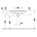 Раковина 80x48 см Duravit D-Neo 2367800000
