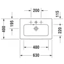 Раковина 63x40 см Duravit ME by Starck 2342630000