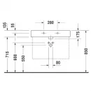 Раковина 80x47 см Duravit Vero 0454800000