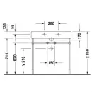 Раковина 80x47 см Duravit Vero 0454800000