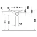 Раковина 45x33,5 см Duravit D-Neo 0738450041
