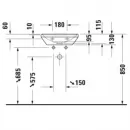 Раковина 45x33,5 см Duravit D-Neo 0738450041