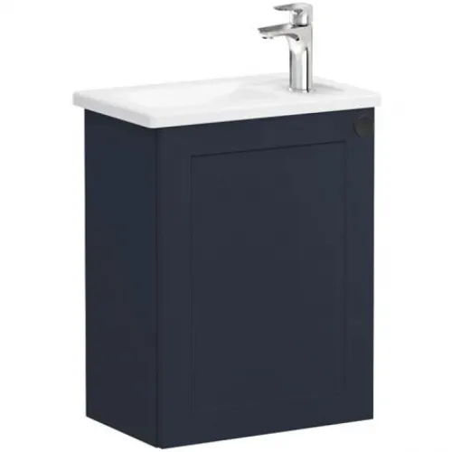 Тумба с раковиной темно-синий матовый 45 см L Vitra Root Classic 68608