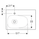 Раковина 75x50 см Geberit Citterio 500.545.01.1