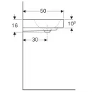 Раковина 75x50 см Geberit Citterio 500.545.01.1