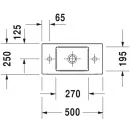 Раковина 50x25 см Duravit Vero Air 0724500009