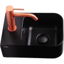 Раковина Plumberia Selection IXO XO2535FNO 25x35 см, рукомойник, черный матовый