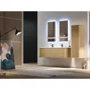 Тумба под раковину Cezares Idra 55815 144 см, подвесная, Rovere Tabacco