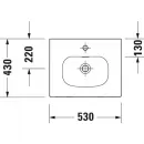 Раковина 53x43 см Duravit Viu 2344530000