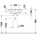 Раковина 53x43 см Duravit Viu 2344530000