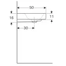 Раковина 60x50 см Geberit Citterio 500.544.01.1