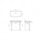 Раковина 105x57 см Simas Londra LO934bi*1