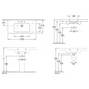 Раковина 100x47 см Villeroy & Boch Subway 2.0 7175A0R1